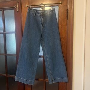 Poetry Women's Wide-Leg Blue Jeans